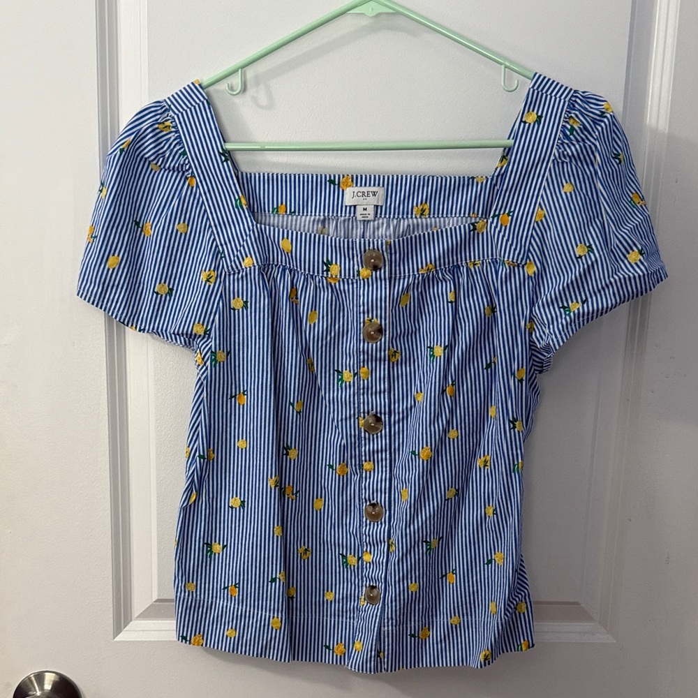 J Crew Lemon Blouse